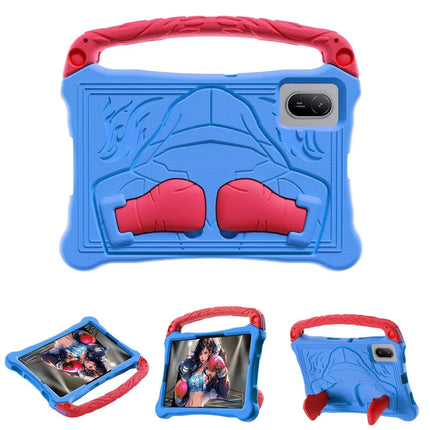 For Huawei MatePad SE 11 Case Boxing Style EVA Tablet Cover with Handle Kickstand - Blue  /  Red