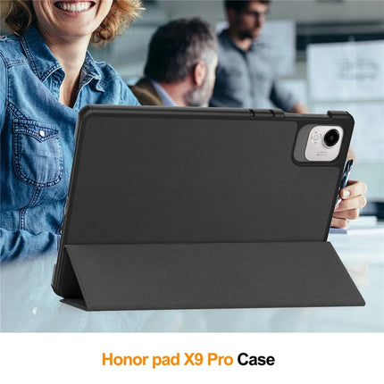 For Honor Pad X9 Pro Case Anti-Drop Leather Stand Tablet Cover