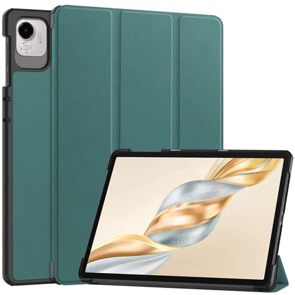 For Honor Pad X9 Pro Case Anti-Drop Leather Stand Tablet Cover - Blackish Green