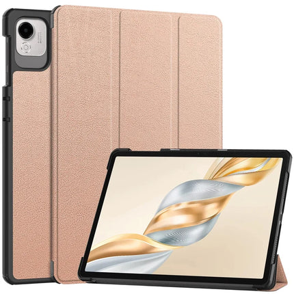 For Honor Pad X9 Pro Case Anti-Drop Leather Stand Tablet Cover - Rose Gold