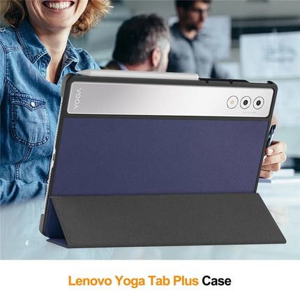 For Lenovo Yoga Tab Plus Case Anti-Drop Leather Stand Tablet Cover