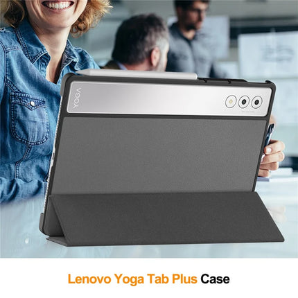 For Lenovo Yoga Tab Plus Case Anti-Drop Leather Stand Tablet Cover