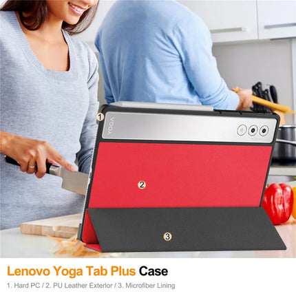 For Lenovo Yoga Tab Plus Case Anti-Drop Leather Stand Tablet Cover