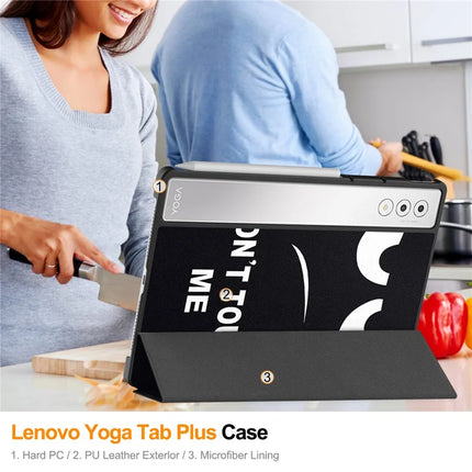 For Lenovo Yoga Tab Plus Case Pattern Print Leather Stand Tablet Cover