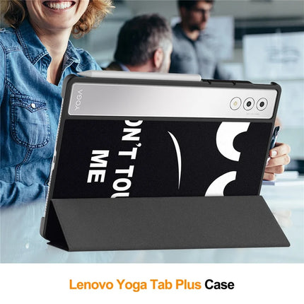 For Lenovo Yoga Tab Plus Case Pattern Print Leather Stand Tablet Cover