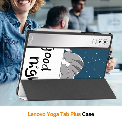 For Lenovo Yoga Tab Plus Case Pattern Print Leather Stand Tablet Cover