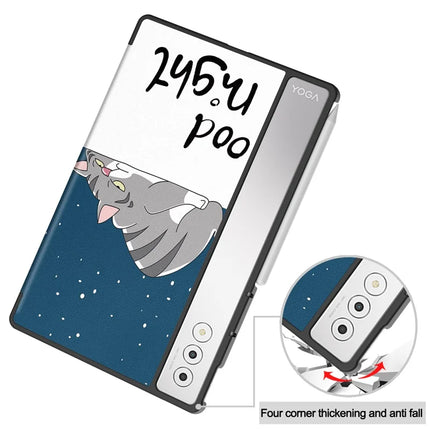 For Lenovo Yoga Tab Plus Case Pattern Print Leather Stand Tablet Cover