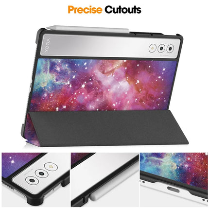 For Lenovo Yoga Tab Plus Case Pattern Print Leather Stand Tablet Cover