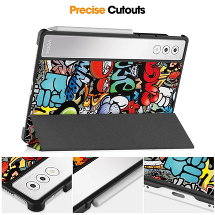 For Lenovo Yoga Tab Plus Case Pattern Print Leather Stand Tablet Cover