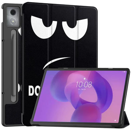 For Lenovo Idea Tab Pro Case Pattern Print Leather Stand Tablet Cover - Don't Touch Me