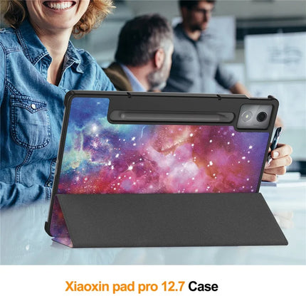 For Lenovo Idea Tab Pro Case Pattern Print Leather Stand Tablet Cover