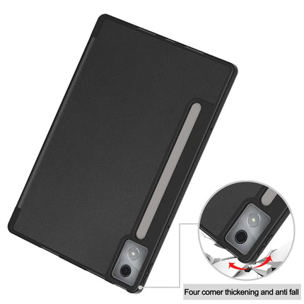 For Lenovo Idea Tab Pro Case Tri-Fold Stand Leather + PC Tablet Cover with Pen Holder