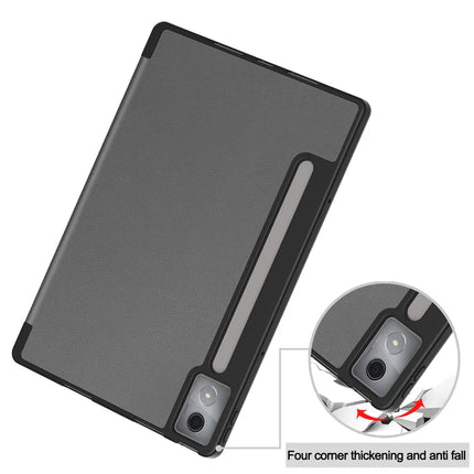 For Lenovo Idea Tab Pro Case Tri-Fold Stand Leather + PC Tablet Cover with Pen Holder