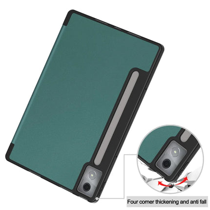 For Lenovo Idea Tab Pro Case Tri-Fold Stand Leather + PC Tablet Cover with Pen Holder