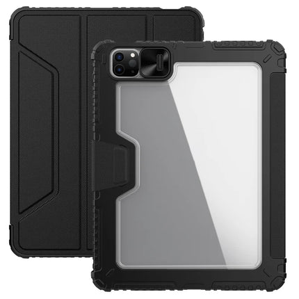 NILLKIN Bumper Case Pro for iPad Air 11 (2024) / Air (2022) / (2020) / iPad Pro 11 (2022) / (2021) / (2020) Leather Cover - Black