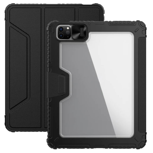 NILLKIN Bumper Case Pro for iPad Air 11 (2024) / Air (2022) / (2020) / iPad Pro 11 (2022) / (2021) / (2020) Leather Cover - Black