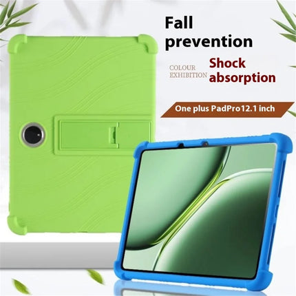 For Oppo Pad 3 / OnePlus Pad Pro Silicone Case with Kickstand Rugged Protective Cover