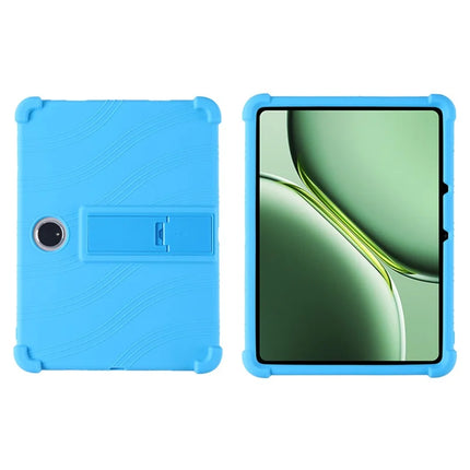 For Oppo Pad 3 / OnePlus Pad Pro Silicone Case with Kickstand Rugged Protective Cover - Baby Blue