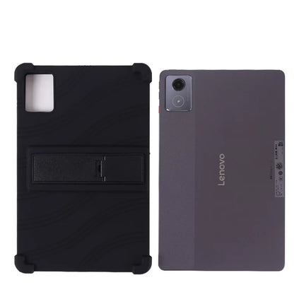 For Lenovo Tab K11 Plus Silicone Case with Kickstand Rugged Protective Cover