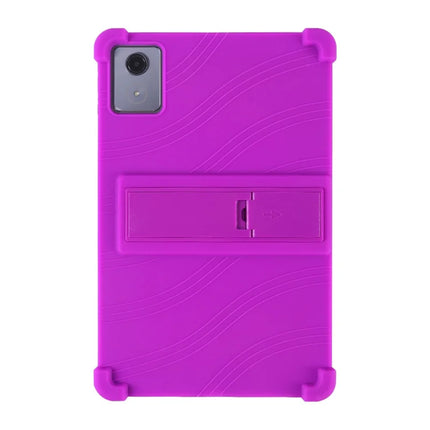 For Lenovo Tab K11 Plus Silicone Case with Kickstand Rugged Protective Cover