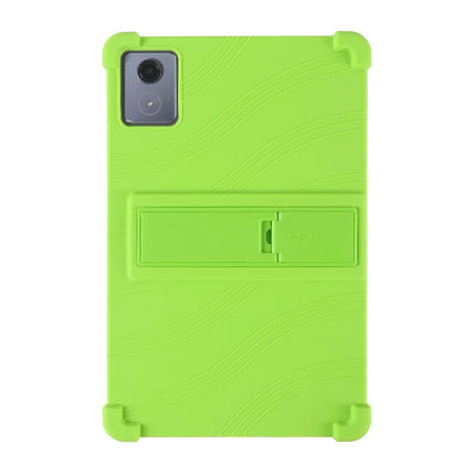 For Lenovo Tab K11 Plus Silicone Case with Kickstand Rugged Protective Cover