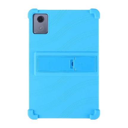 For Lenovo Tab K11 Plus Silicone Case with Kickstand Rugged Protective Cover