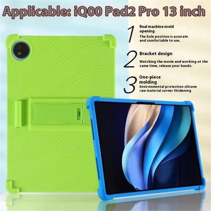 For Huawei MatePad Pro 13.2 Silicone Case with Kickstand Rugged Protective Cover