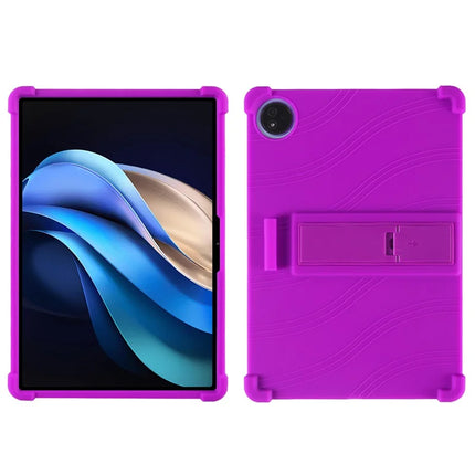 For Huawei MatePad Pro 13.2 Silicone Case with Kickstand Rugged Protective Cover - Purple
