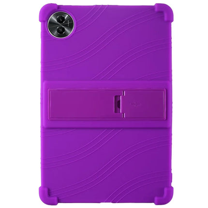 For Realme Pad 2 Lite Silicone Case with Kickstand Rugged Protective Cover
