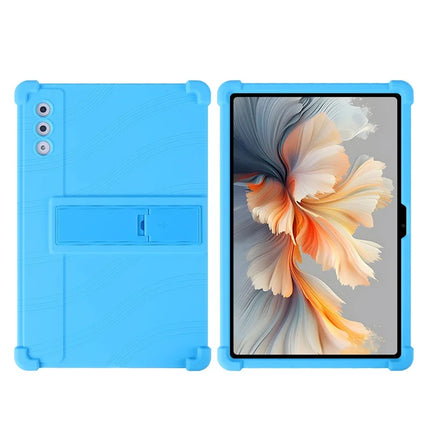 For Lenovo Yoga Tab Plus / Pad Pro AI Silicone Case with Kickstand Rugged Protective Cover - Baby Blue