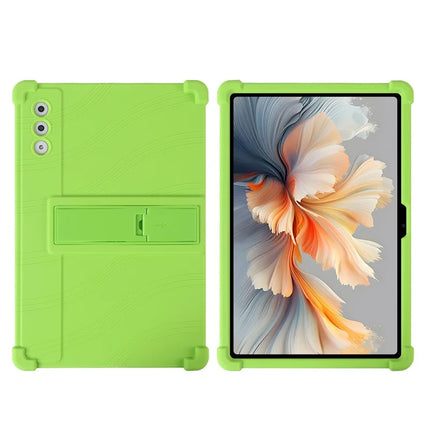 For Lenovo Yoga Tab Plus / Pad Pro AI Silicone Case with Kickstand Rugged Protective Cover - Green