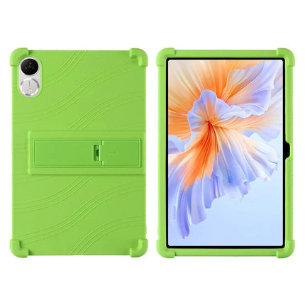 For Honor Pad V9 Silicone Case with Kickstand Rugged Protective Cover - Green