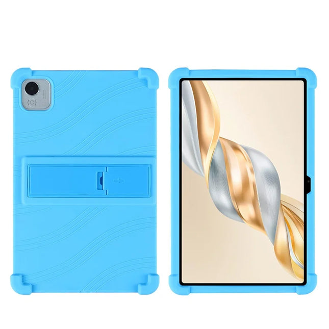 For Honor Pad X9 Pro Silicone Case with Kickstand Rugged Protective Cover - Baby Blue