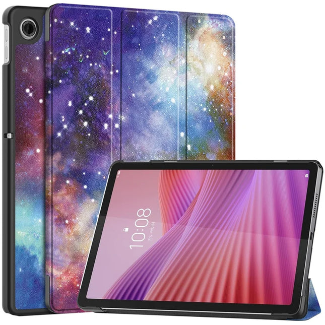 For Lenovo Tab TB311FU Pro Case Pattern Print Leather Stand Tablet Cover - Galaxy