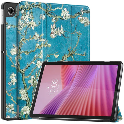 For Lenovo Tab TB311FU Pro Case Pattern Print Leather Stand Tablet Cover - Apricot Blossom