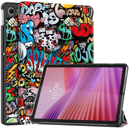 For Lenovo Tab TB311FU Pro Case Pattern Print Leather Stand Tablet Cover - Graffiti