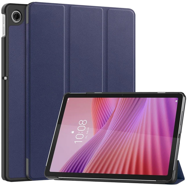 For Lenovo Tab TB311FU Case Anti-Drop Leather Stand Tablet Cover - Dark Blue