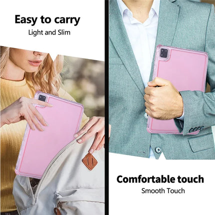 Clear Case for iPad Pro 11 (2022) / (2021) / (2020) / (2018) 3 in 1 PC + TPU Shockproof Tablet Cover