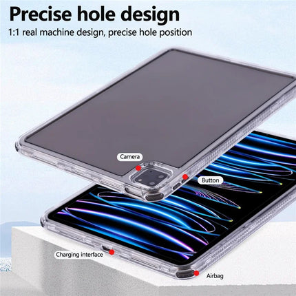 Clear Case for iPad Pro 11 (2022) / (2021) / (2020) / (2018) 3 in 1 PC + TPU Shockproof Tablet Cover