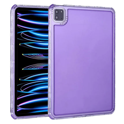 Clear Case for iPad Pro 11 (2022) / (2021) / (2020) / (2018) 3 in 1 PC + TPU Shockproof Tablet Cover - Purple