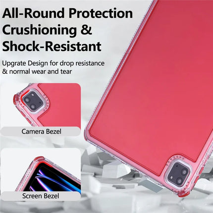 Clear Case for iPad Pro 11 (2022) / (2021) / (2020) / (2018) 3 in 1 PC + TPU Shockproof Tablet Cover
