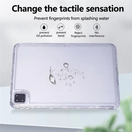 Clear Case for iPad Pro 11 (2022) / (2021) / (2020) / (2018) 3 in 1 PC + TPU Shockproof Tablet Cover
