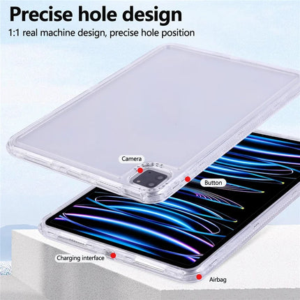 Clear Case for iPad Pro 11 (2022) / (2021) / (2020) / (2018) 3 in 1 PC + TPU Shockproof Tablet Cover