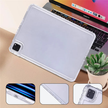 Clear Case for iPad Pro 11 (2022) / (2021) / (2020) / (2018) 3 in 1 PC + TPU Shockproof Tablet Cover