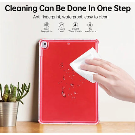 Clear Case for iPad 10.2 (2021)  /  (2020)  /  (2019)  /  Air 10.5 inch (2019) 3 in 1 PC + TPU Shockproof Tablet Cover