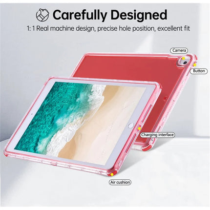 Clear Case for iPad 10.2 (2021)  /  (2020)  /  (2019)  /  Air 10.5 inch (2019) 3 in 1 PC + TPU Shockproof Tablet Cover