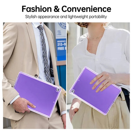 Clear Case for iPad 10.2 (2021)  /  (2020)  /  (2019)  /  Air 10.5 inch (2019) 3 in 1 PC + TPU Shockproof Tablet Cover