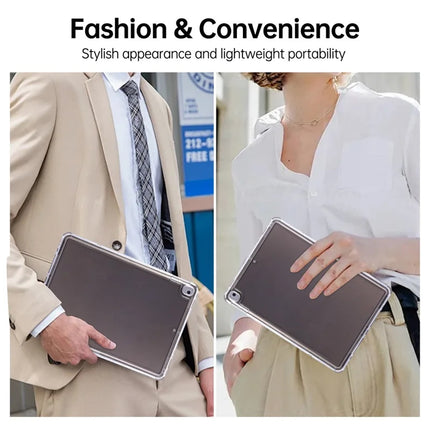 Clear Case for iPad 10.2 (2021)  /  (2020)  /  (2019)  /  Air 10.5 inch (2019) 3 in 1 PC + TPU Shockproof Tablet Cover