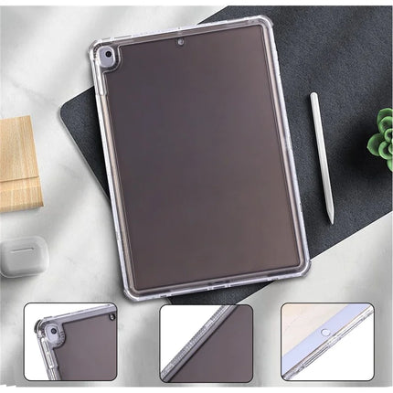 Clear Case for iPad 10.2 (2021)  /  (2020)  /  (2019)  /  Air 10.5 inch (2019) 3 in 1 PC + TPU Shockproof Tablet Cover
