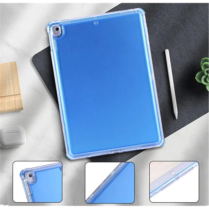 Clear Case for iPad 10.2 (2021)  /  (2020)  /  (2019)  /  Air 10.5 inch (2019) 3 in 1 PC + TPU Shockproof Tablet Cover